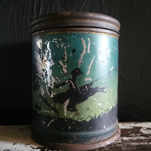 Antique 1920's Fairies In Moon Light Tin By Henry Clive Canco Beautebox Tin - Picture 6 of 12